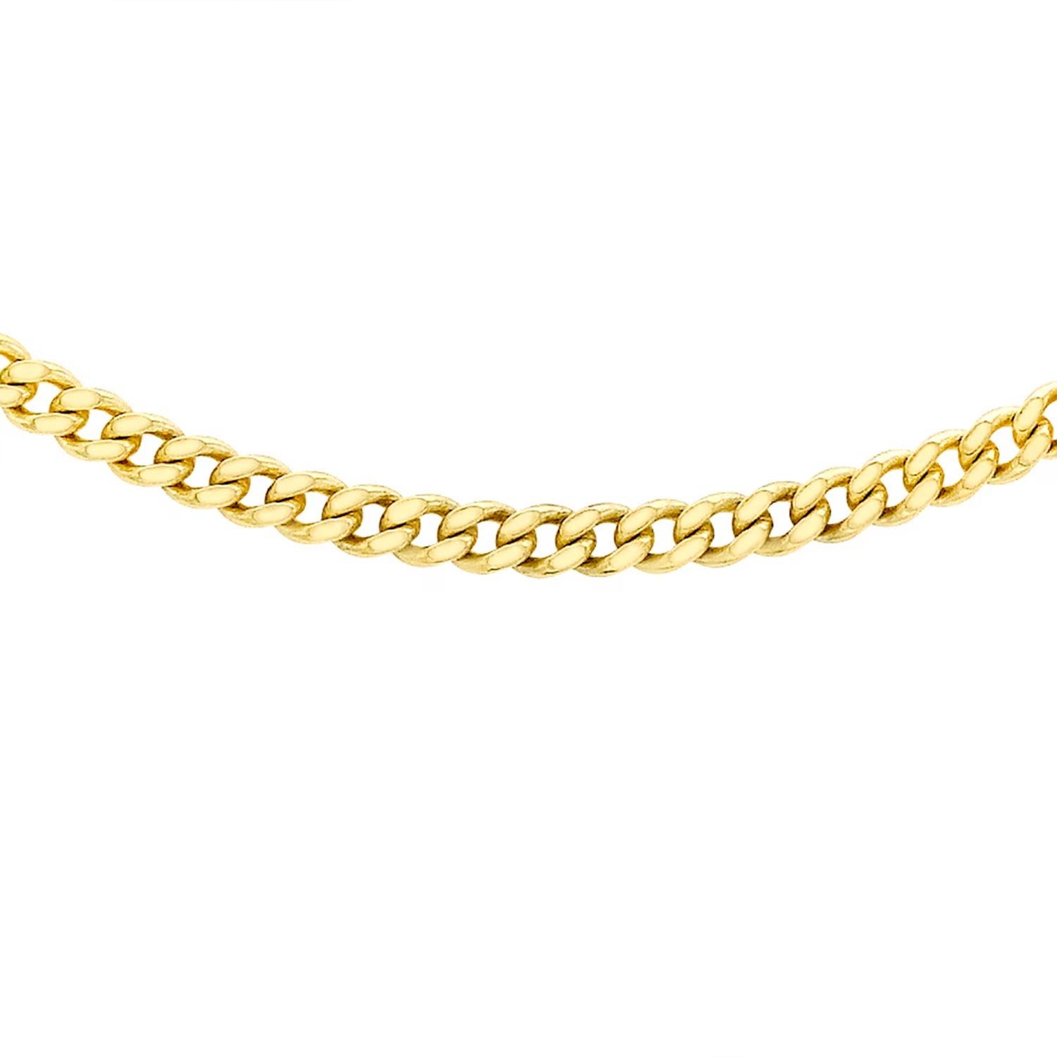 9ct Yellow Gold 60cm (24_) Curb Chain 0.8mm Width — изображение 3