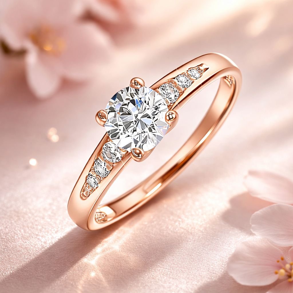 Кольцо с бриллиантом